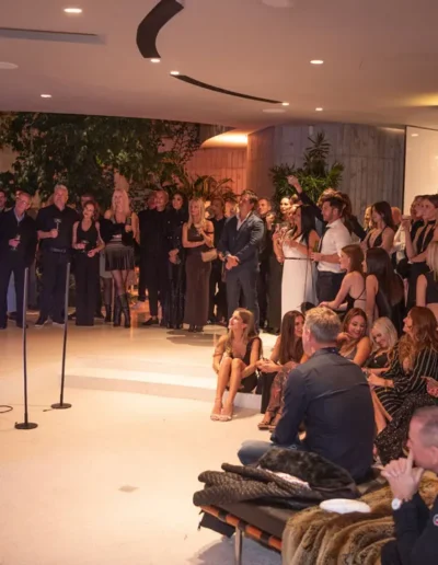 Guests gathered at a private evening event in Cape Town
